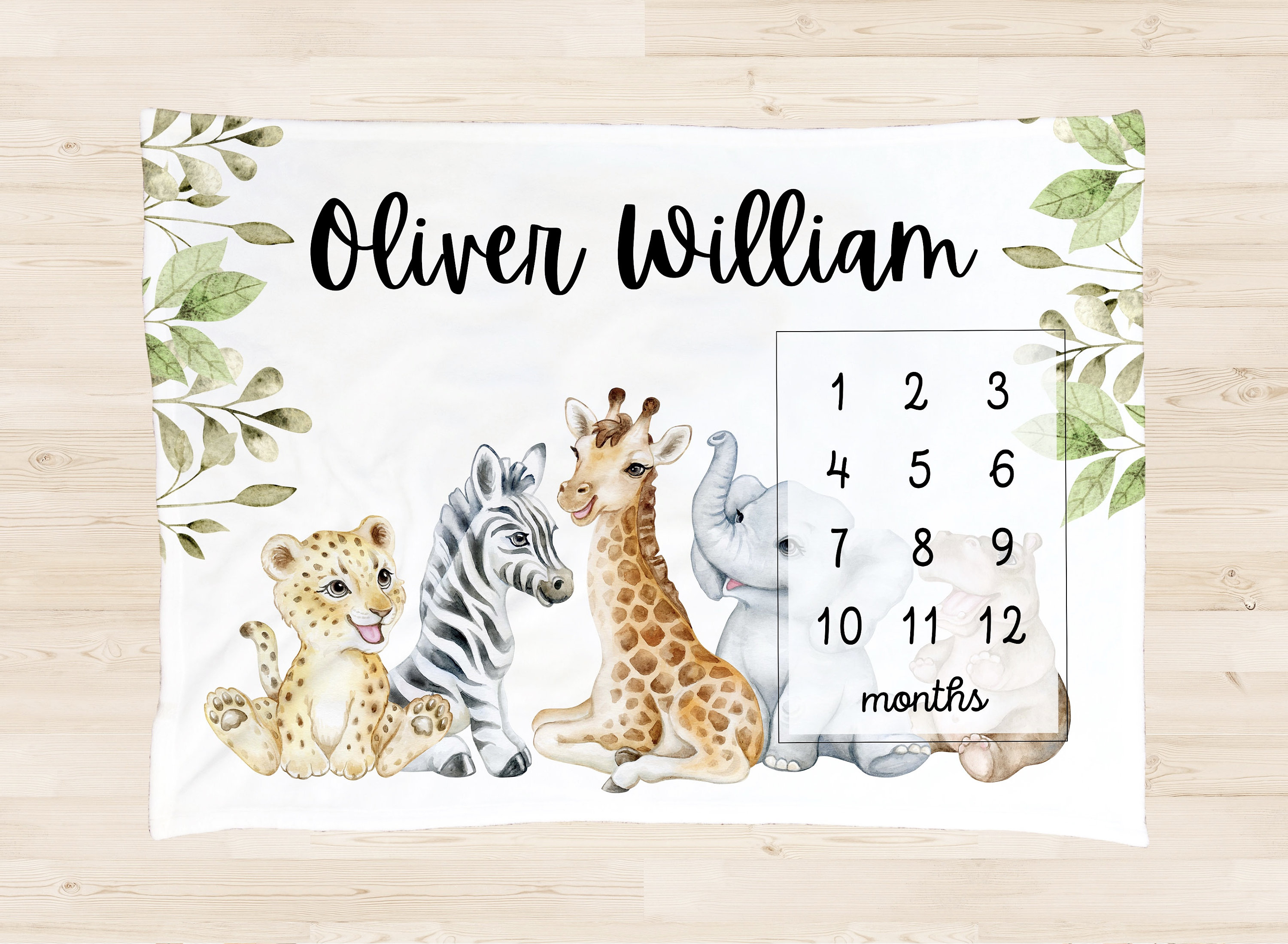 Fleece Blankets Personalized Giraffe Baby Blanket The Original