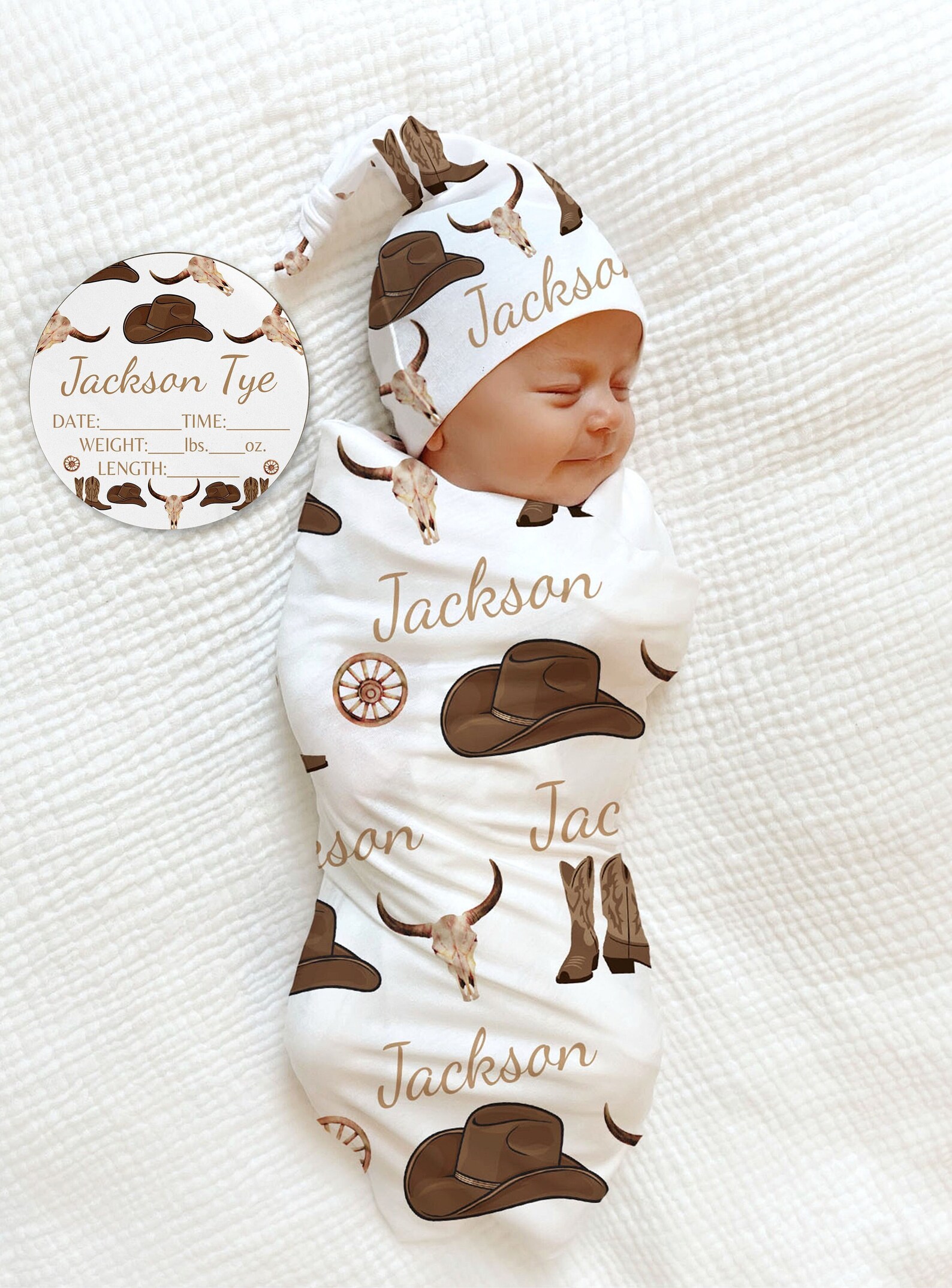 Baby Boy Cowboy Boot Blanket main image 0