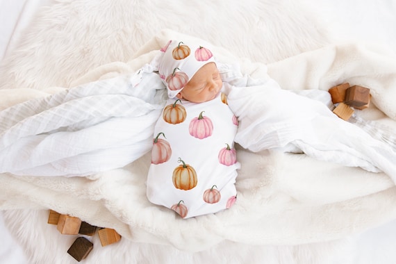Pumpkin swaddle blanket hotsell