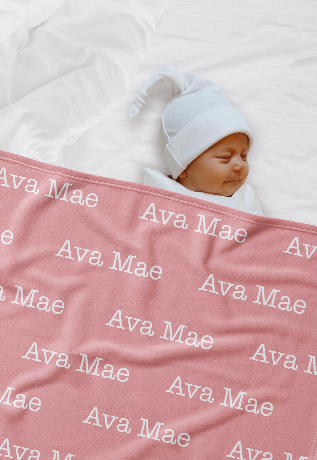 PERSONALIZED Baby Blanket With Name Custom Baby Name Blanket Etsy