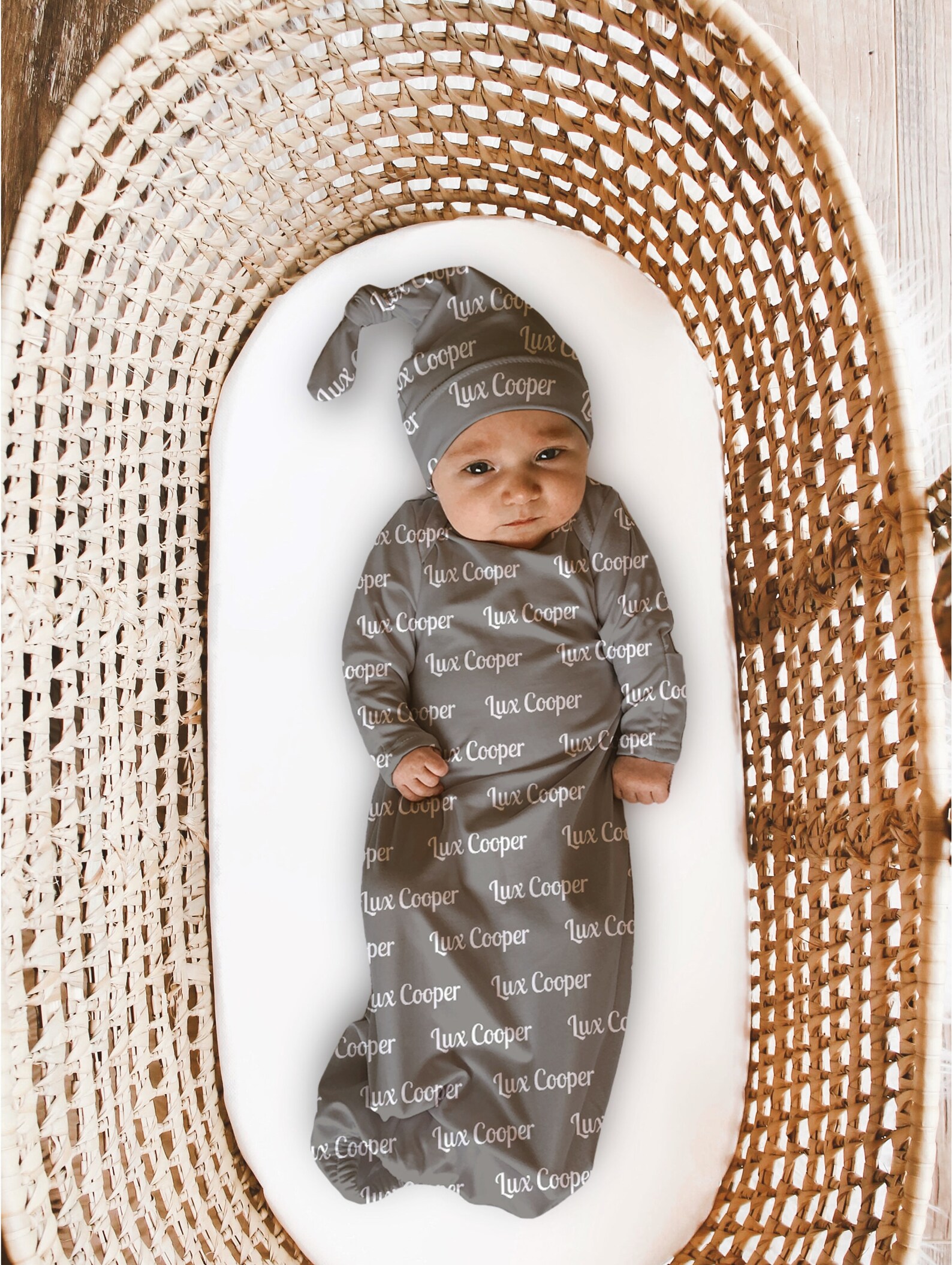 Personalized BABY NAME Swaddle Baby Boy Swaddle Hat Set Etsy