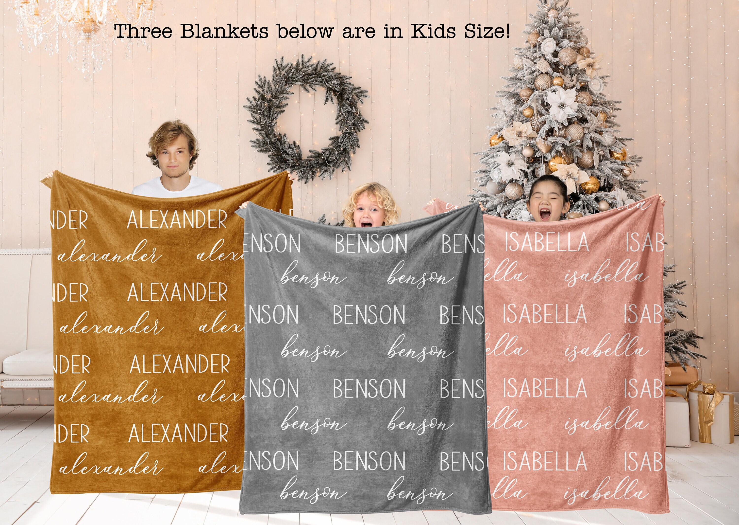 PERSONALIZED Blanket Boho Minky Baby Blanket With Name For Girls Boys Newborn Fleece Blanket New Baby Shower Gift Neutral Security Blanket