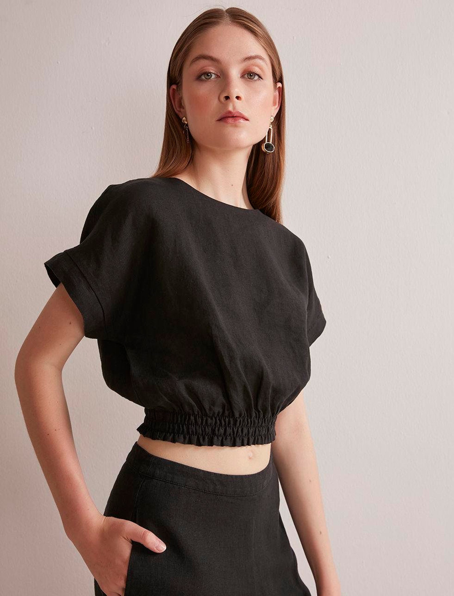 womens linen beach shirt