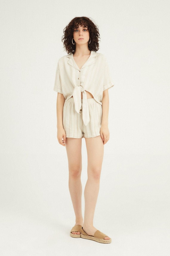 Linen Shirt Linen Beach Shirt Loose Linen Blouse Top Plus Size | Etsy