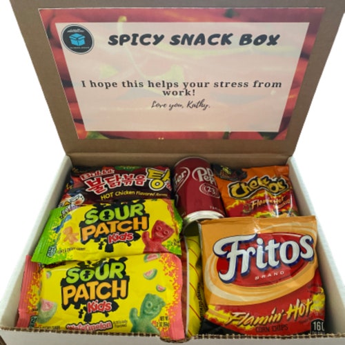 Customizable College Snack Box Etsy