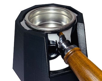 Aanstampstation voor 58 mm portafilter met 90 graden flanken