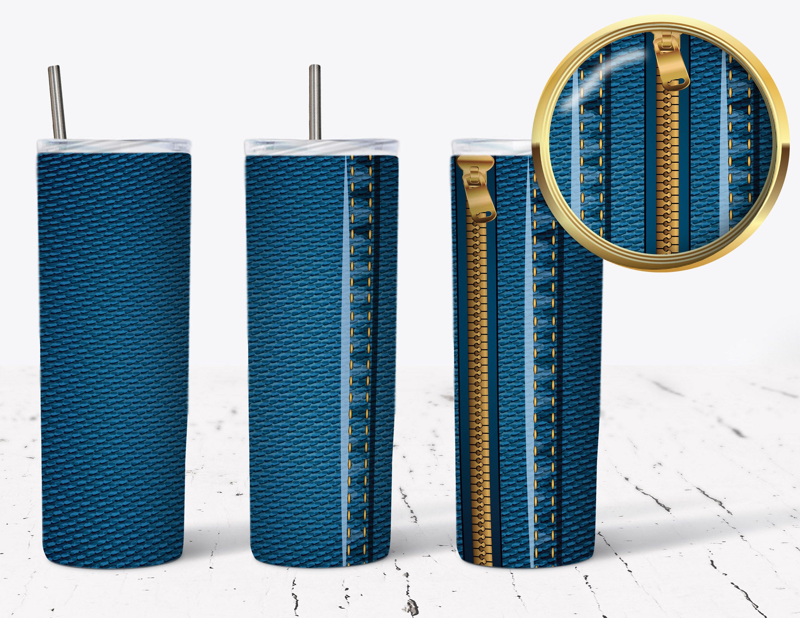 Zipper Tumbler, Sublimation Wrap, 20 Oz Skinny Tumbler Template