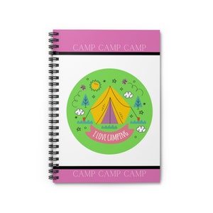 I Love Camping - Spiral Notebook - Ruled Line