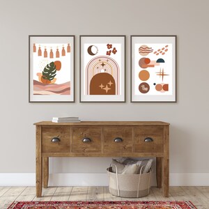 Boho Art Print Bundle - BOHO Wall Art - Arte mural imprimible - BOHO Home Decor - 3 diseños