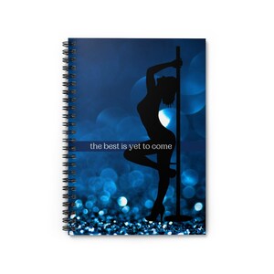 Exotic Dancer - Blue Bling - Spiral Notebook - Ruled Line