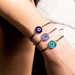 Evil Eye Bracelet-Protection Bracelet-Handmade Evil Eye Bracelet-Lucky Charm Bracelet-Bracelet For Women-Evil Eye Gift-Adjustable Bracelet