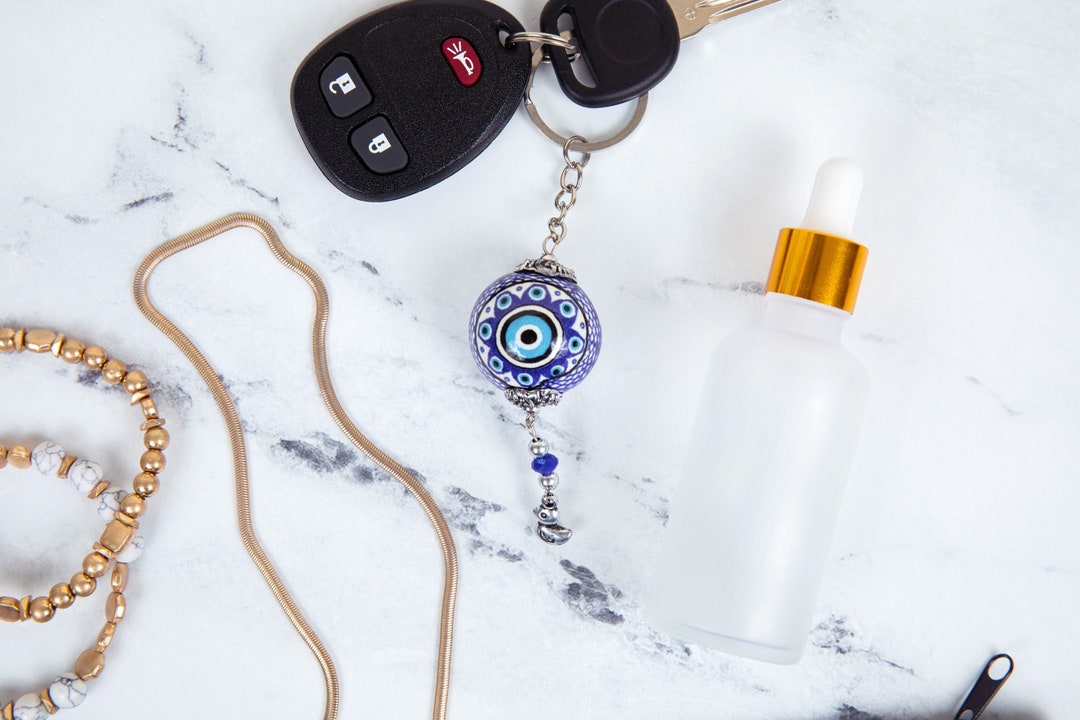 Evil Eyekeychaingift Ideasevil Eye Giftbag Charmnew Home Giftprotectionglass Evil Eye
