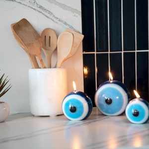Evil Eye Nazar Candles-Handmade Candles-Unique Candles-Decorative Candles-Natural Candles-Birthday Gift-Energy Candles-Soy Candles