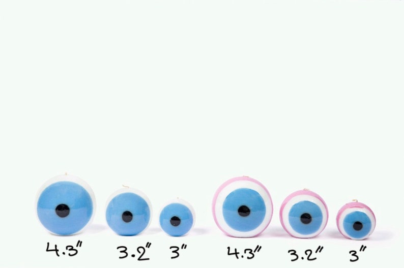 Handmade Evil Eye Candleprotection Charmgood Luck Candlespiritual