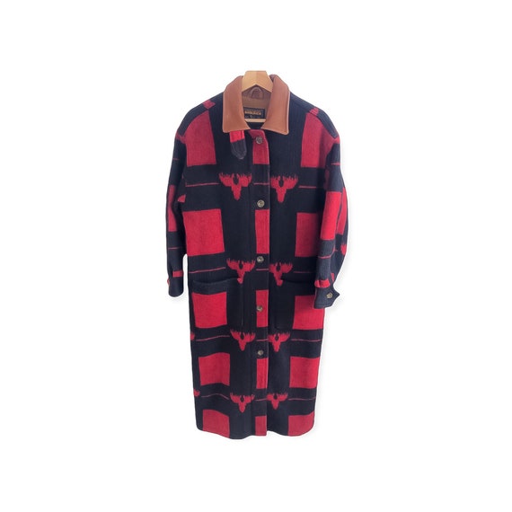 buffalo plaid duster jacket