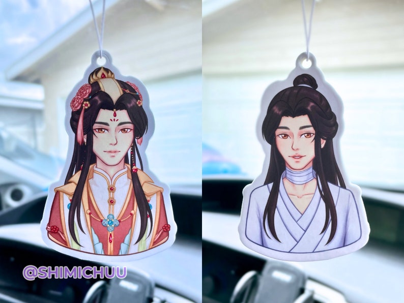 TGCF Air Fresheners Xie Lian and Hua Cheng/San Lang Double Sided Heaven Official's Blessing, MXTX Xie Lian