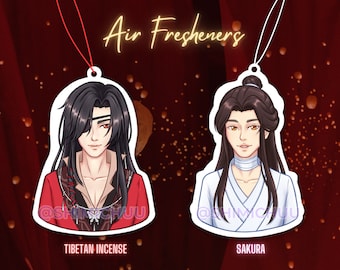 TGCF Air Fresheners | Xie Lian and Hua Cheng/San Lang Double Sided | Heaven Official's Blessing, MXTX