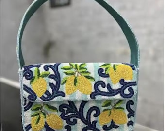 Beaded Shoulder bags Staud bag dupe Beaded summer bags Wedding bags Beaded handbags Bohemian style bags Beaded evening bags