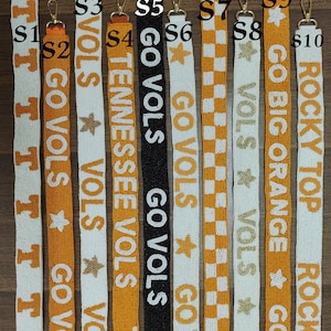 Beaded purse strap | beaded Game day bag strap| Customized Beaded game day straps | Handmade beaded bag straps for clear bags | Gift for her