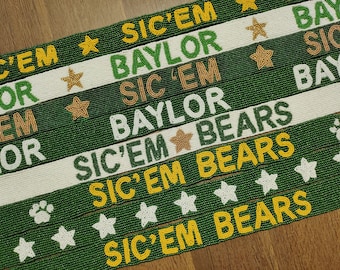 NEW Baylor University SIC’ EM BEARS Beaded Purse Strap Collegiate Beaded Game Day Strap - Baylor – Style House Frisco main image 3