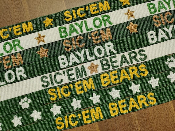 Game day beaded bag straps, Handmade beaded bag straps, Clear bag beaded strap, College beaded straps, Stadium beaded bag straps