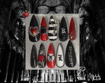 Death Note Inspired Nails