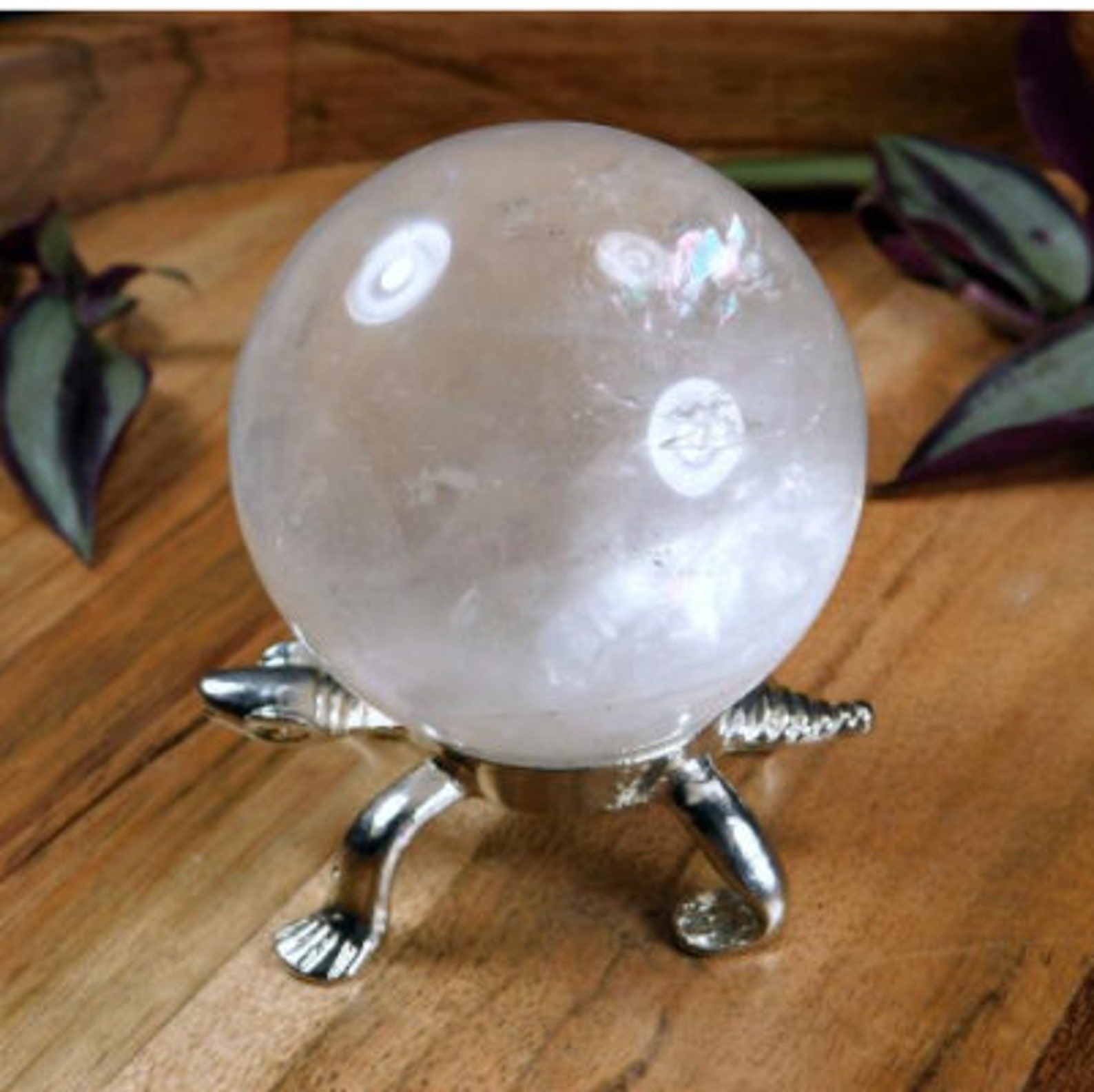 Quartz Crystal Ball Scrying Crystal Clear Quartz Sphere Reiki Etsy