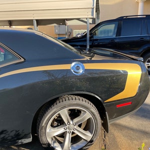 Dodge Challenger Rückviertel Panel C Streifen Band passen 2010-2021 (15 Farben) Vorgeschnitten