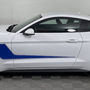 Passend für Ford Mustang Side Check Stripe Passend für 2015-2022 (15 Farben) Vorgeschnitten