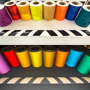 Reflektierender Chevron Autoaufkleber (3 &quot;x 50&quot;) Schatten Geist Sicherheitsgrafik Aufkleber Oralite Nikkalite (10 verschiedene Farben) Polizeistil Sicherheit