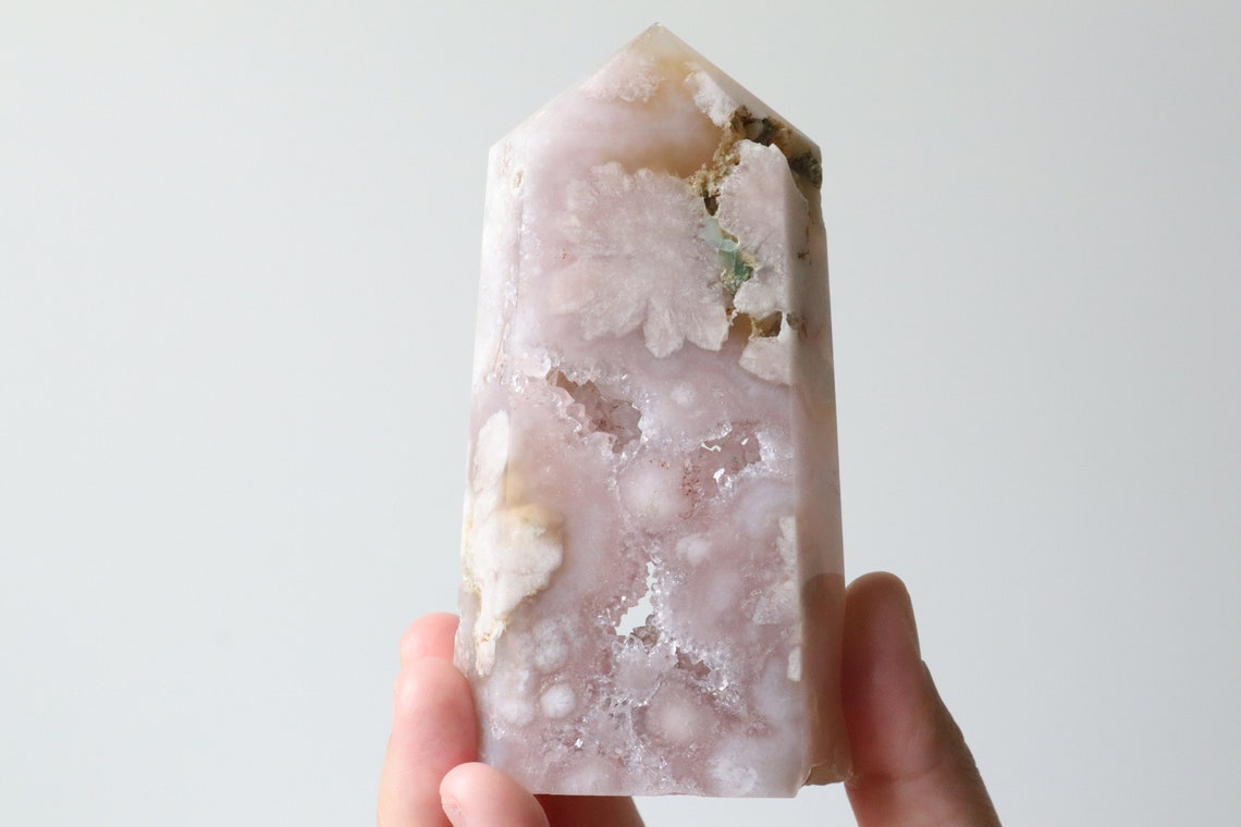 Beautiful Pink Amethyst Flower Agate Tower Rare/High Quality | Etsy
