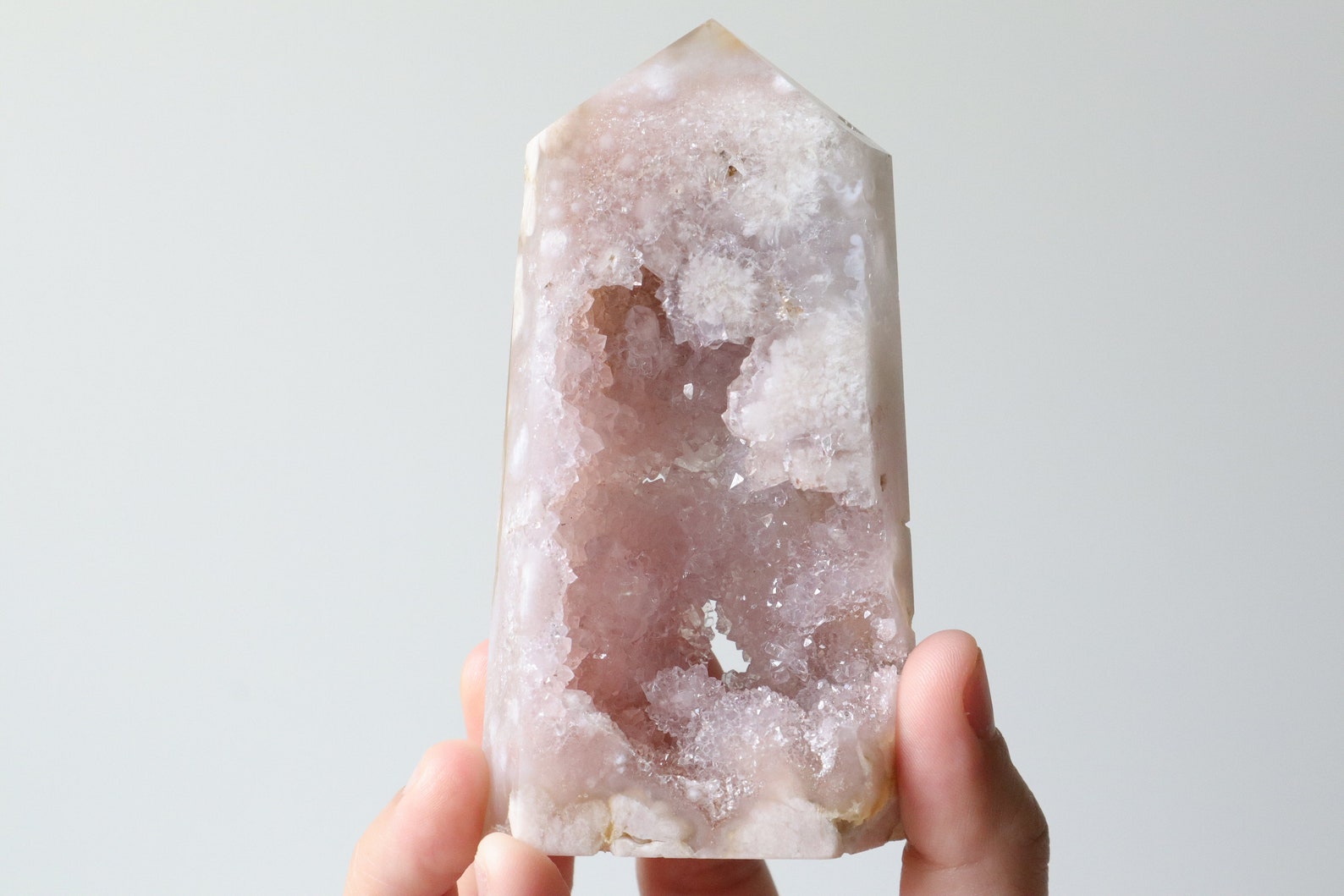 Beautiful Pink Amethyst Flower Agate Tower Rare/High Quality | Etsy