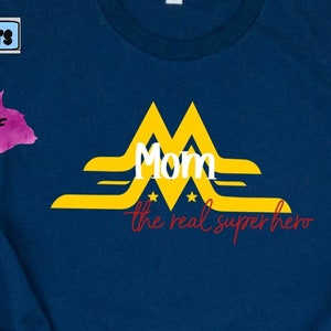 Wonder Mom The Real Super Hero SVG png  eps/Super Mom SVG/Momma Svg/super mama png/Super Mom Cut file