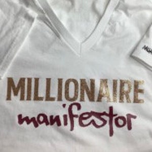 Millionaire Manifestor SVG png eps/Money SVG/Manifesting svg/Affirmation svg/Positive sayings/Uplifting words svg png/Mindfulness png svg image 4