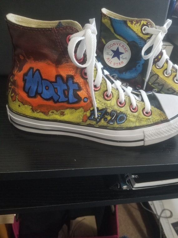 Womens Used faith Converse Etsy