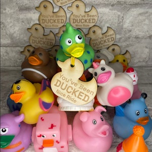 You've Been Ducked - Tags and Ducks // Duck Duck Tags // Ducking Tags // Duck Duck Tags and Ducks // Rubber Ducks
