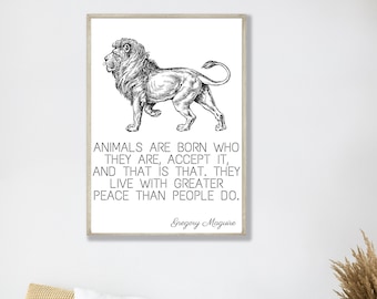 Animals are born, Printable Art, Motivational Print, Inspirational Art, Decor, Typography Poster *INSTANT DOWNLOAD*