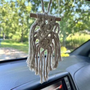 Boho Car Decor, Vehicle Decor, Car Decor, Macrame Boho, Boho Gift, Rear View Mirror Charm, Boho Feather, Boho Car, Boho Car Accessories,Boho