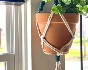 Suspension pour plante en macramé, décoration d'intérieur bohème, suspension pour plante, accessoires pour plantes, suspension pour plante bohème, suspension pour plante, support pour plante suspendu, maison bohème