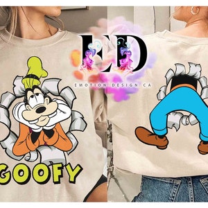 Cute Goofy Portrait Retro Shirt, Disney Mickey Mouse and Friends Pluto Donald Daisy Tee, Magic Kingdom Disneyland Trip Family Vacation Gift