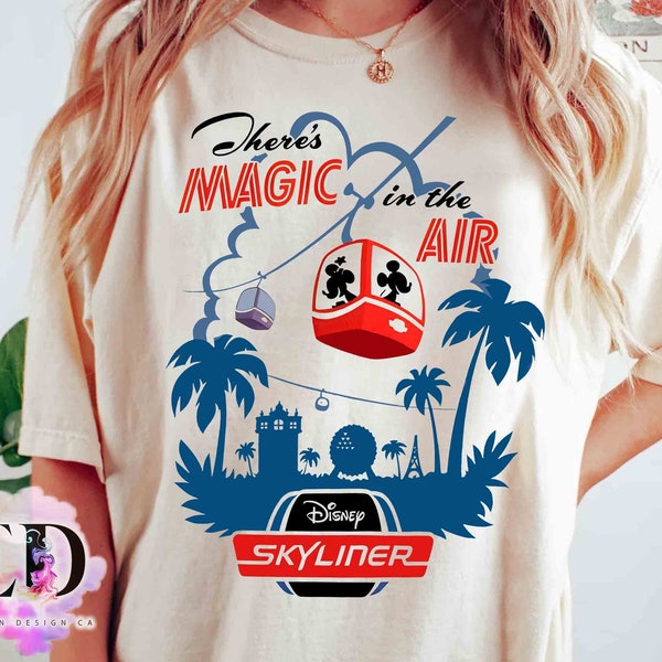 Disney Skyliner Travel The World From Above Shirt, Walt Disney World Resort Family Trip T-shirt, Epcot Hollywood Birthday Matching Tee