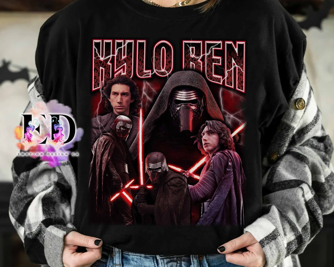 Star Wars The Force Awakens Kylo Ren Classic Portrait Shirt, Galaxy&#39;s Edge Holiday Unisex T-shirt Family Birthday Gift Adult Kid Toddler Tee