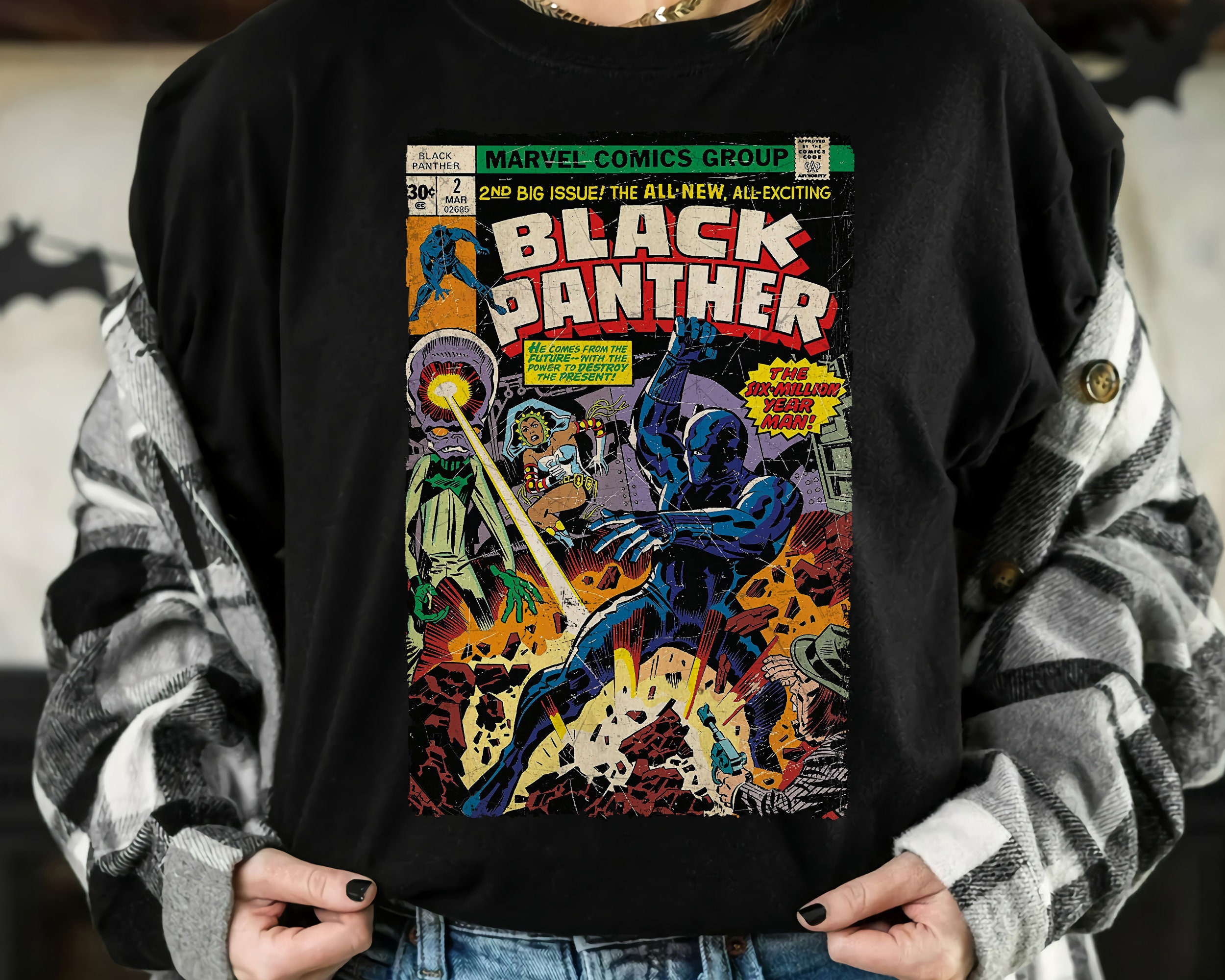 Black Panther Jersey Wakanda Forever Superhero Shirt for Fans - iTeeUS
