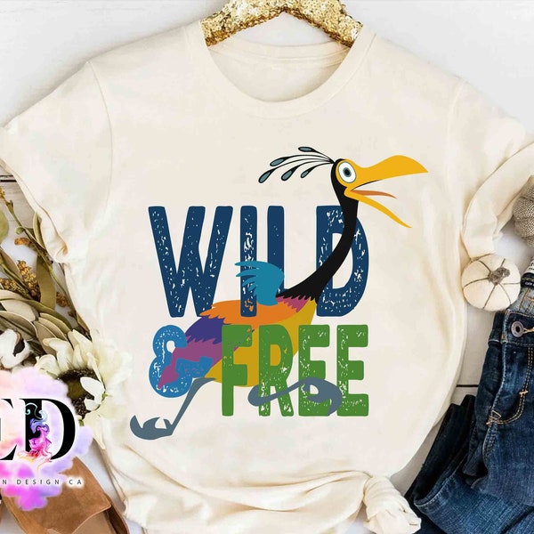 Disney Up Kevin Bird Wild And Free T-shirt, Disney Pixar Fest Pals Playtime Party 2024 Tee, Disneyland Resort Family Holiday Vacation Trip