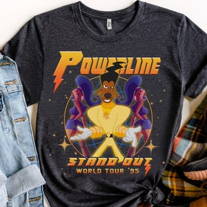 Disney Powerline Stand Out Tour 94 Shirt, Vintage Goofy Movie Powerline Shirt, Powerline Stand Out Tour Goofy Movie Shirt, Max Goofy Shirt