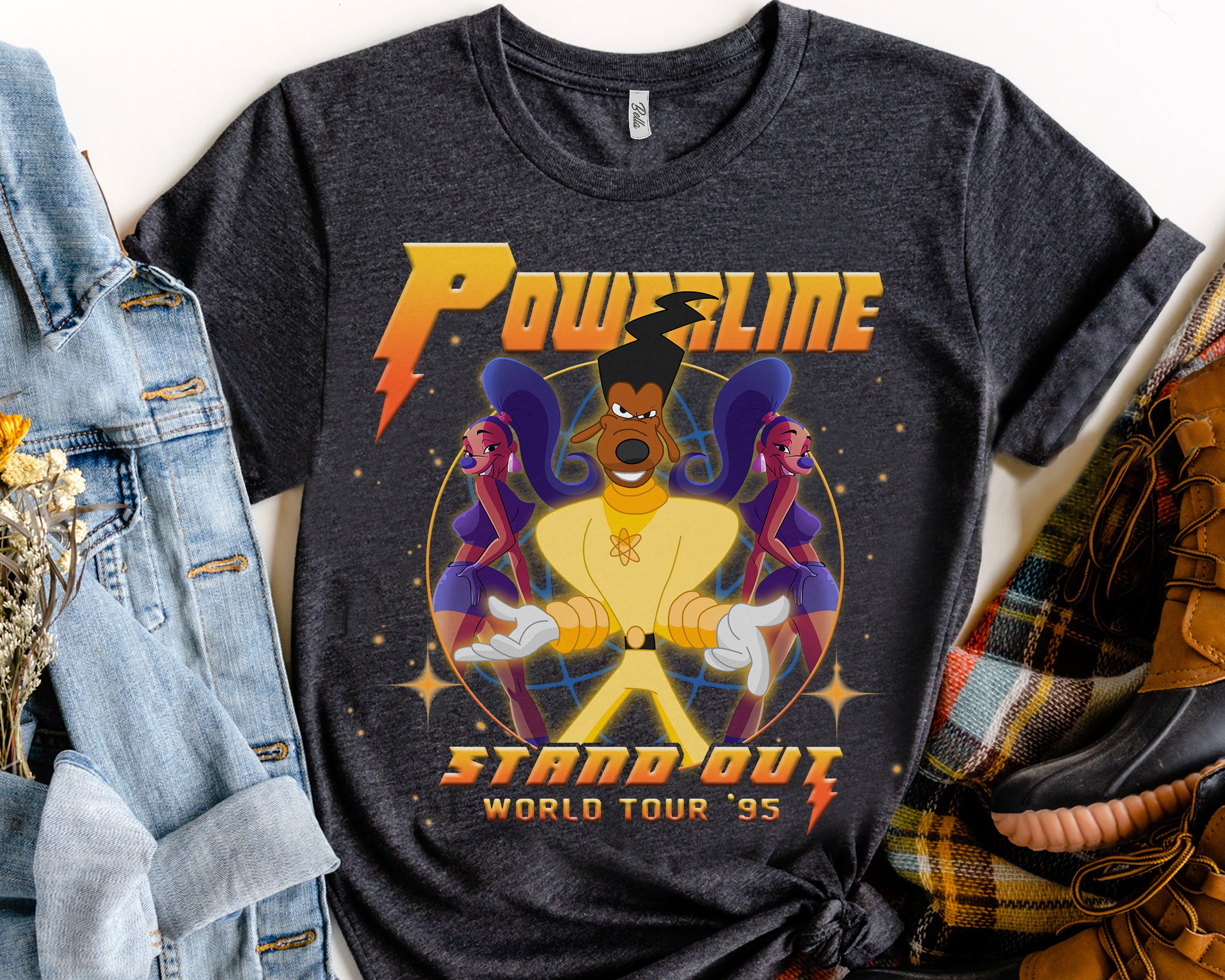 Disney Powerline Stand Out Tour 94 Shirt, Vintage Goofy Movie Powerline  Shirt, Powerline Stand Out Tour Goofy Movie Shirt, Max Goofy Shirt -   Canada