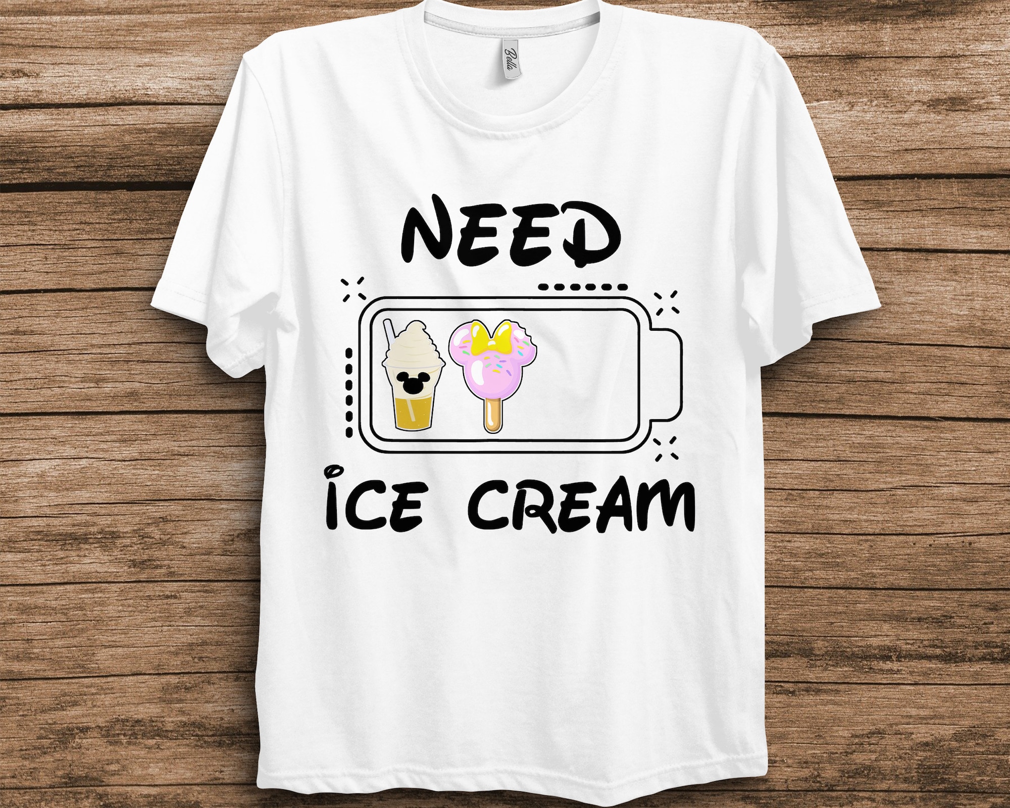 Discover Disney Mickey Need Ice Cream Shirt Disney Vacation T-Shirt Unisex T-shirt Birthday Shirt Gift For Men Women Kid Hoodie Sweatshirt Toddler