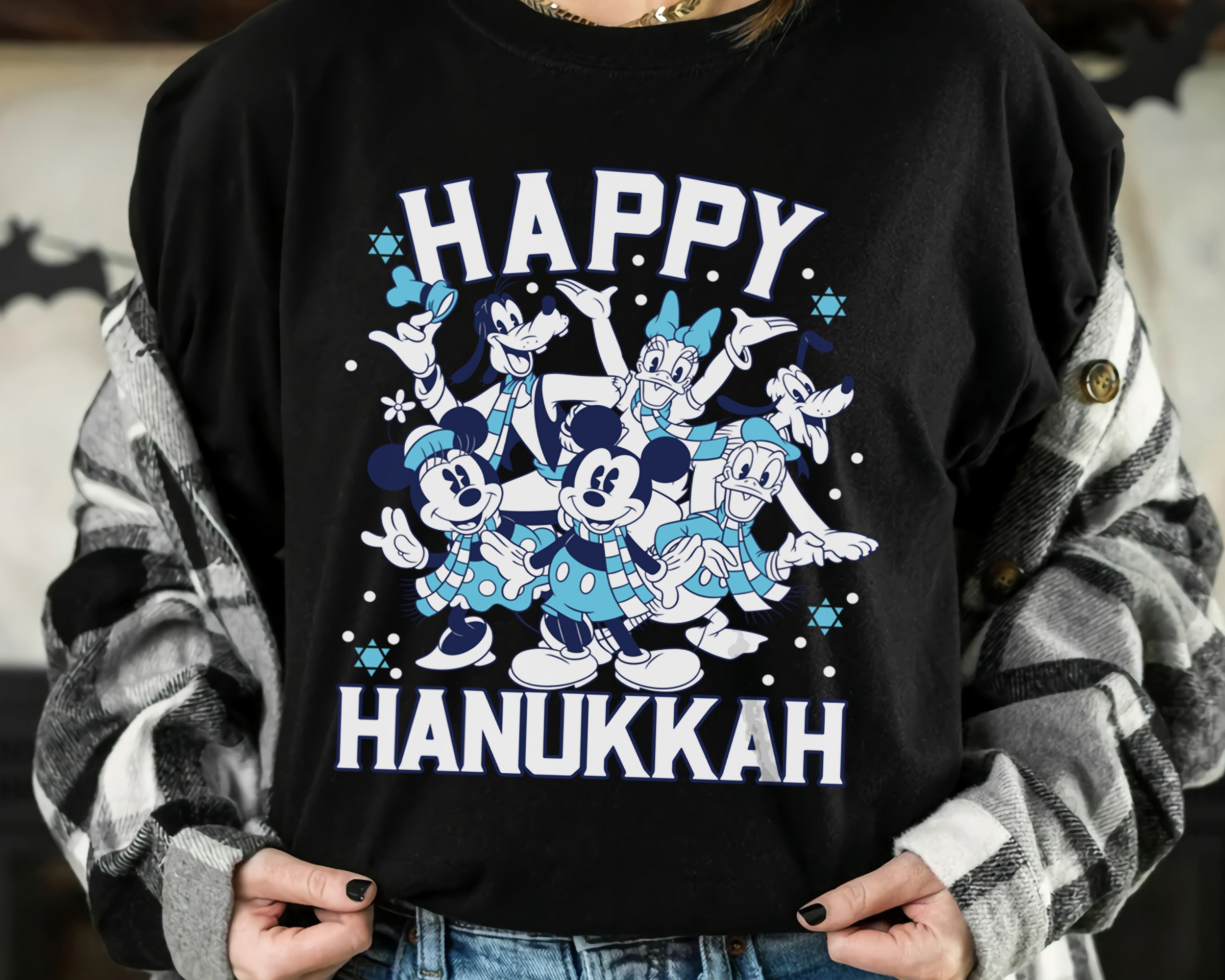 Discover Disney Happy Hanukkah from Mickey Mouse and Friends Shirt