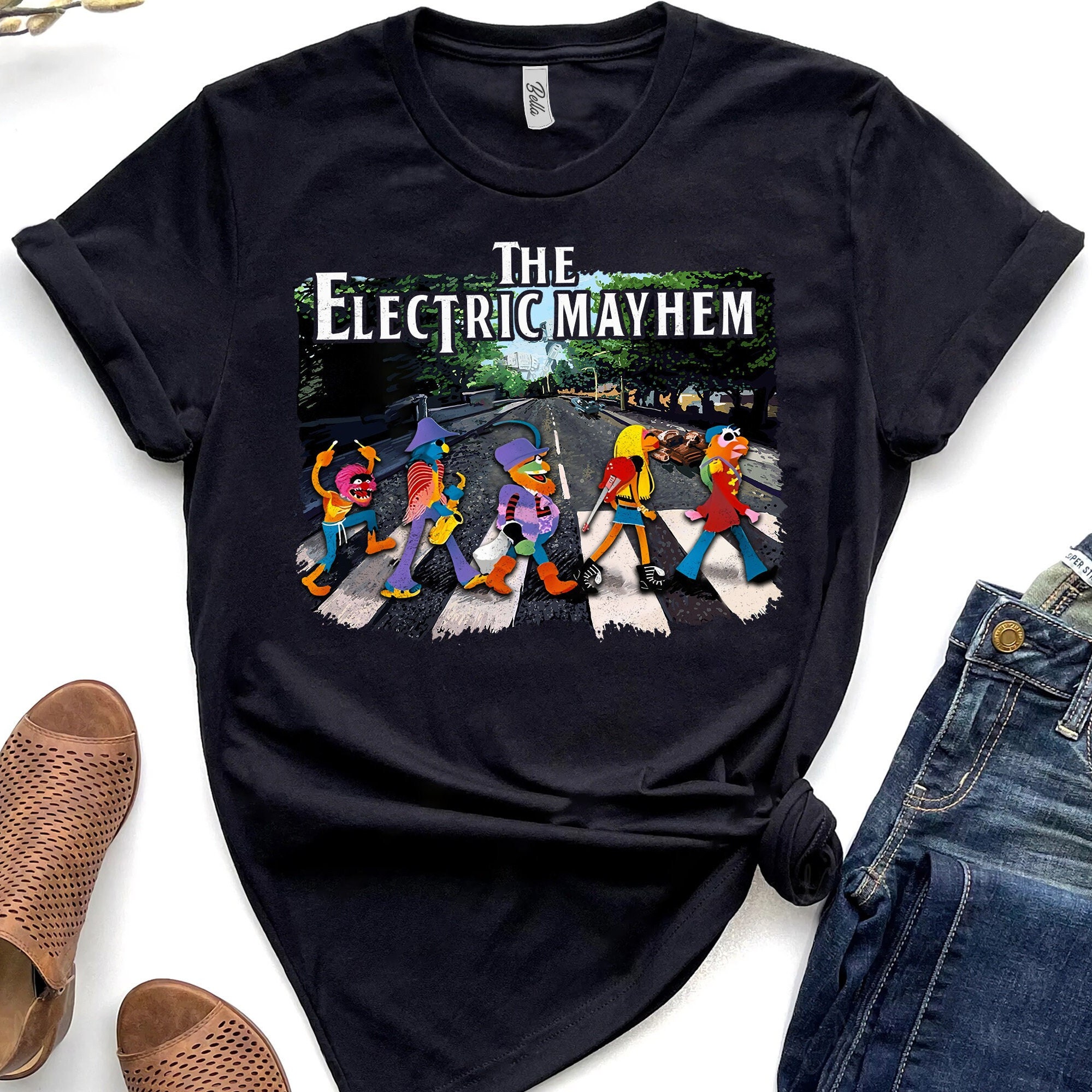 Discover Disney Muppets Abbey Road Dr Teeth and The Electric Mayhem  Unisex T-shirt Birthday Shirt Gift For Men Women Kid Hoodie Sweatshirt Toddler