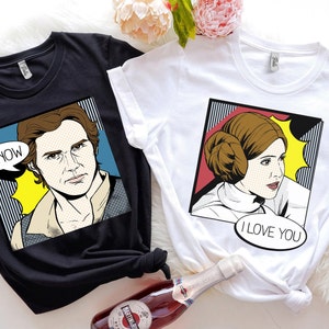 Star Wars I Love You I Know Princess Leia Han Solo Couples Shirts Disney Matching Couples Unisex T-shirt Birthday Shirt Gift For Men Women